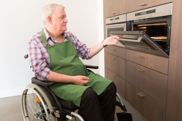 Hoog laag keuken voorbeeld